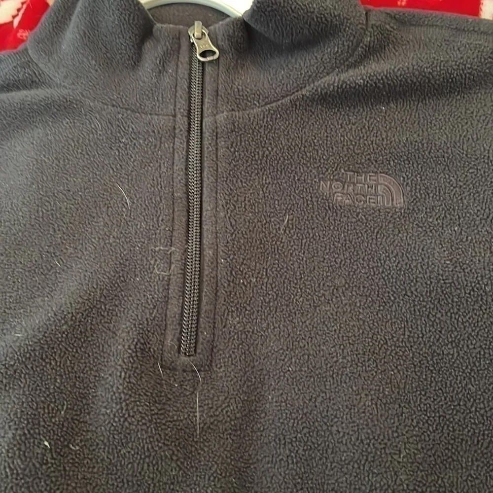 The North Face Girl’s Quarter Zip Black Fleece Size XL EUC